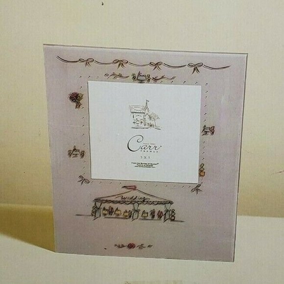 Carr Frames 5x5 Parisienne Glass Our Wedding Picture Frame - Picture 3 of 7